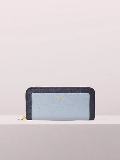 Shop Kate Spade Margaux Slim Continental Wallet In Horizon Blue