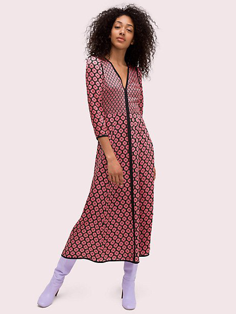 bright pink silk dress