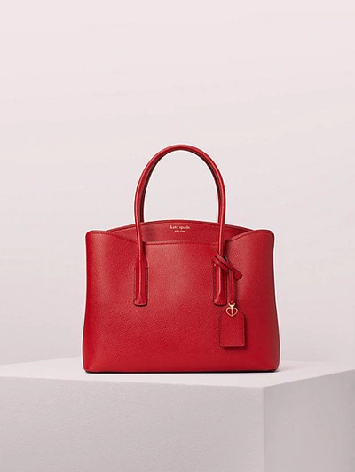 Shop Kate Spade Margaux Large Satchel In Hot Chili