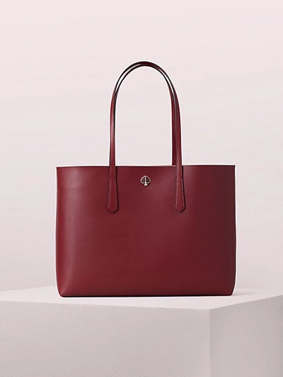 Shop Kate Spade Molly Large Tote In Pinot Noir