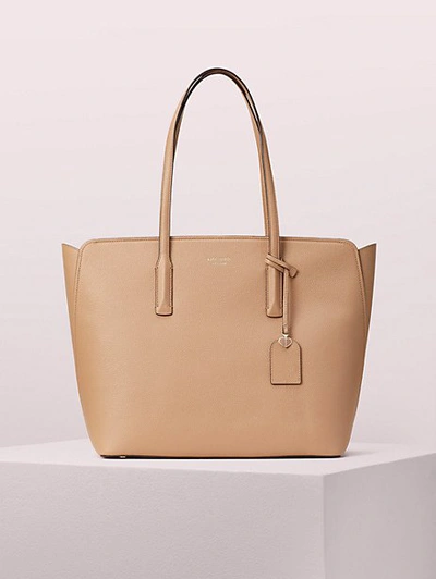 Shop Kate Spade Margaux Large Tote In Light Fawn