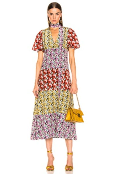 Shop Valentino Spring Garden Dress In Floral. In Multi