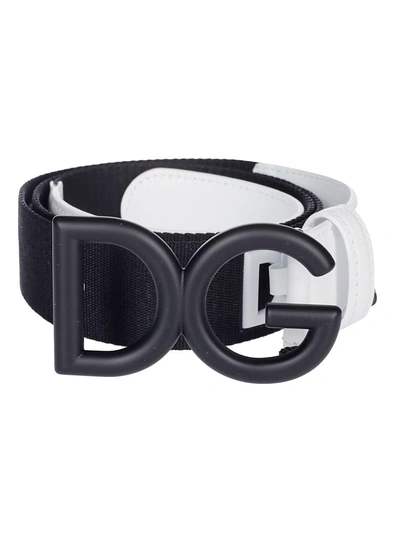 Shop Dolce & Gabbana Bicolor Belt In Multicolor