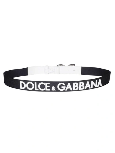 Shop Dolce & Gabbana Bicolor Belt In Multicolor