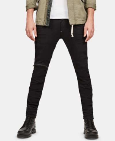 Shop G-star Raw Men's Skinny-fit Moto Jeans, Created For Macy's In Rinsed