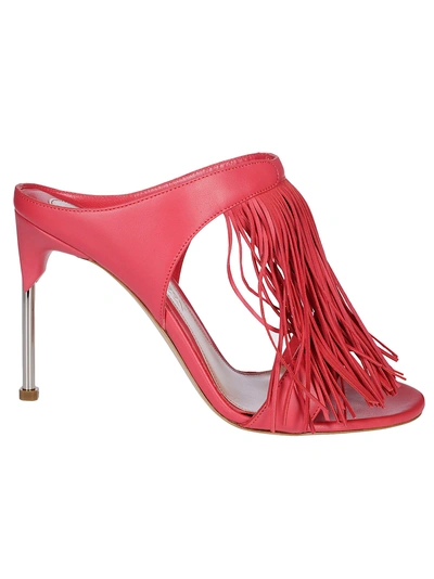Shop Alexander Mcqueen Pin Heel Sandals In Red