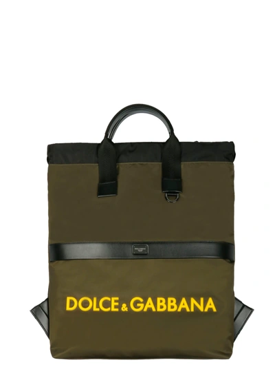 Shop Dolce & Gabbana Logo Backpack In 8r540