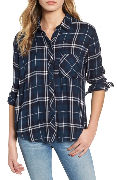 Shop Rails Hunter Plaid Shirt In Spruce White