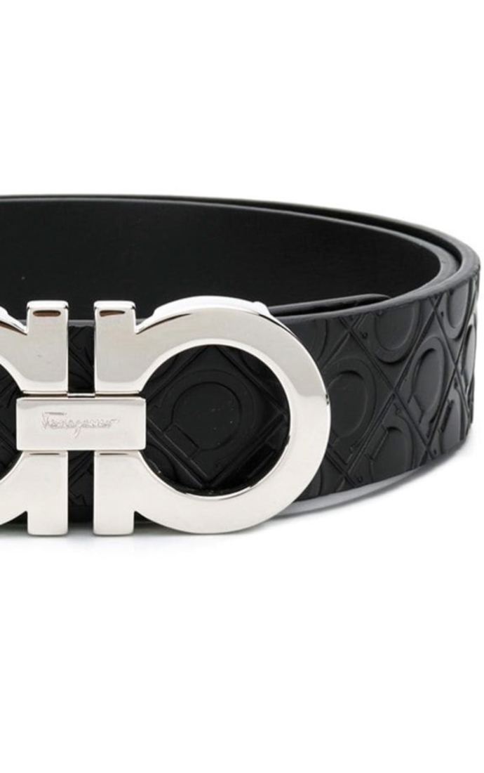 Salvatore Ferragamo Logo Buckle Belt In Black | ModeSens