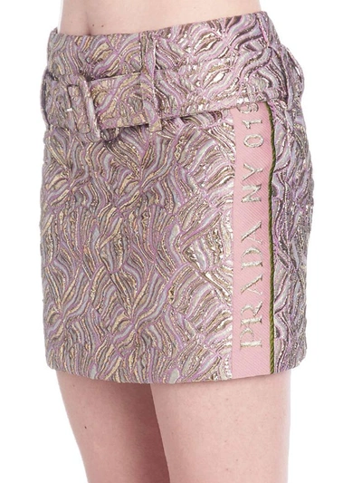 Shop Prada Skirt In Multicolor