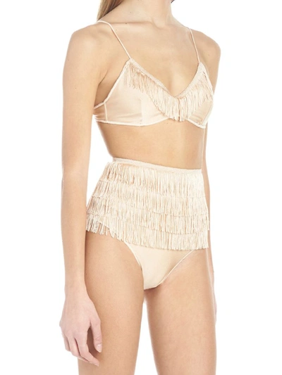 Shop Oseree Charleston Bikini In Beige