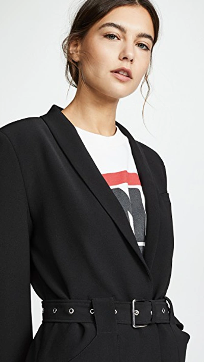 Shop Anine Bing Charlotte Blazer In Black