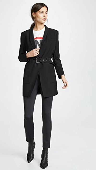 Shop Anine Bing Charlotte Blazer In Black