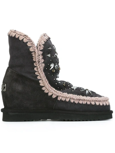 Shop Mou Eskimo Ankle Boots - Black