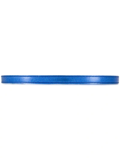 Shop Miu Miu Stretch Logo Headband - Blue