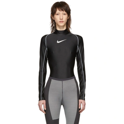 Nike Ambush Nrg Printed Stretch Bodysuit In Black/white | ModeSens