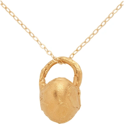 Shop Alighieri Gold The Strangers Locket Necklace