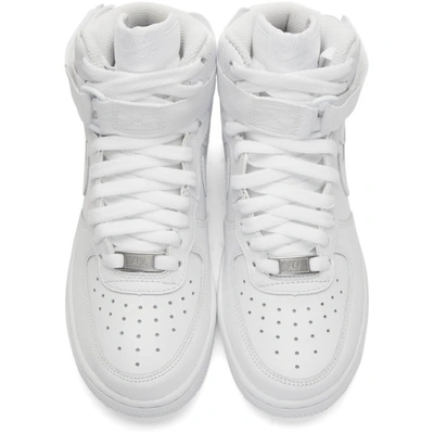 Shop Nike White Air Force 1 High Sneakers In 105 White