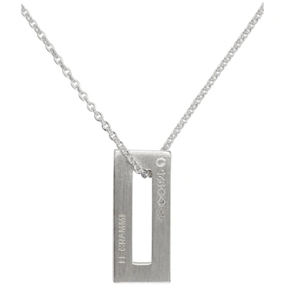 Shop Le Gramme Silver Le 1.5 Gramme Necklace