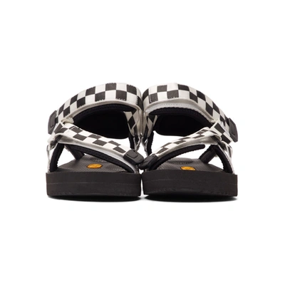 SUICOKE 黑色 AND 白色 DEPA-V2CHK 凉鞋