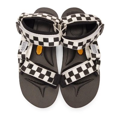 SUICOKE 黑色 AND 白色 DEPA-V2CHK 凉鞋