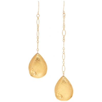 Shop Alighieri Gold The Trace Of A Tear Earrings