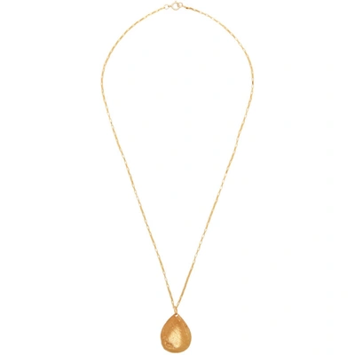 Shop Alighieri Gold The Trace Of A Tear Necklace