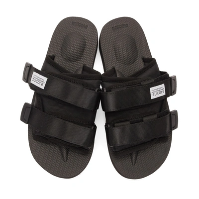 Shop Suicoke Black Moto-cab Sandals
