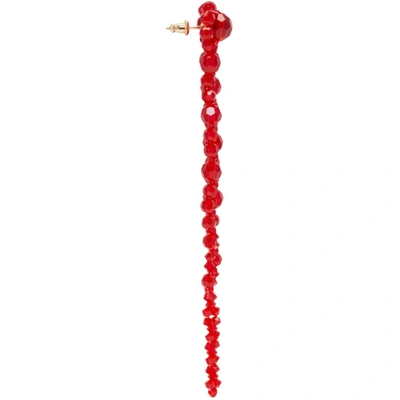 Shop Simone Rocha Red Long Drop Earrings