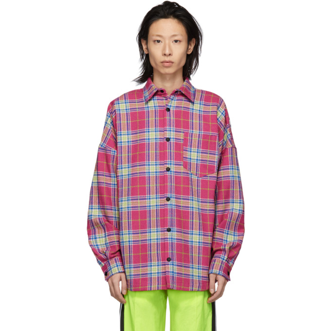 palm angels checked shirt womens