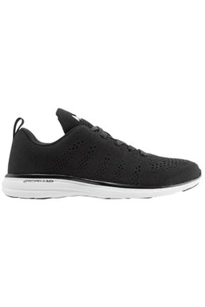 Shop Apl Athletic Propulsion Labs Techloom Pro Stretch-knit Sneakers In Black