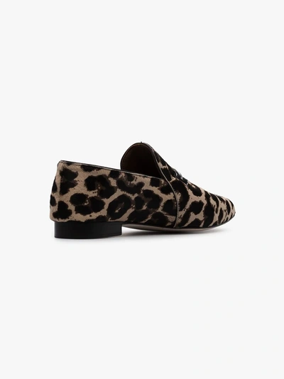 Shop Newbark Julia Leopard Print Loafers In Multicoloured