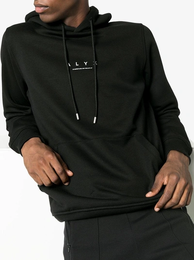 Alyx Logo Cotton Jersey Sweatshirt Hoodie In Black | ModeSens
