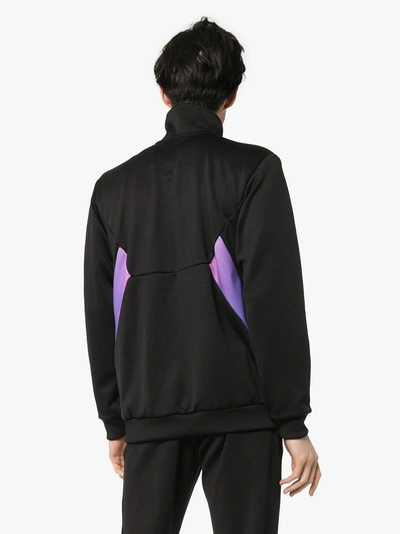 Adidas Originals Adidas Degrade High Neck Contrast Panel Track Jacket In  Black | ModeSens