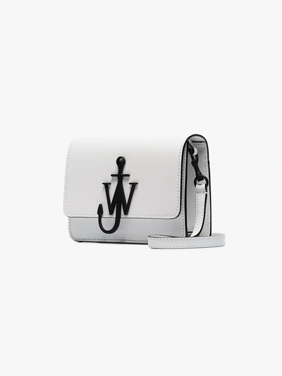 Shop Jw Anderson Mini Umhängetasche Mit Kroko-effekt In White