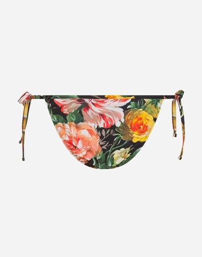 Shop Dolce & Gabbana Swimming Briefs In Floral Print
