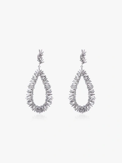 Shop Suzanne Kalan 18k White Gold Pear Drop Diamond Earrings
