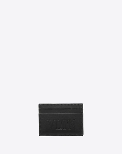 Shop Valentino Garavani Uomo Vltn Cardholder In Black