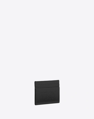 Shop Valentino Garavani Uomo Vltn Cardholder In Black