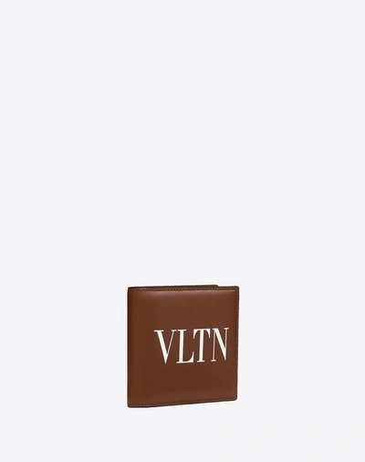 Shop Valentino Garavani Uomo Vltn Wallet In Brown