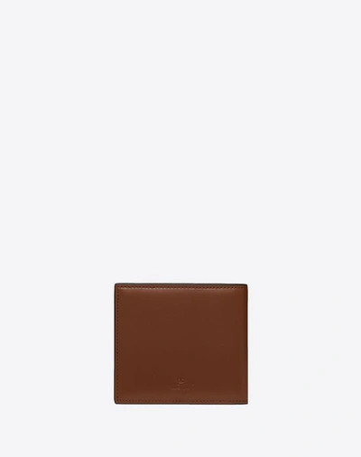 Shop Valentino Garavani Uomo Vltn Wallet In Brown