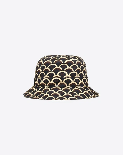 Shop Valentino Scale Bucket Hat In Black