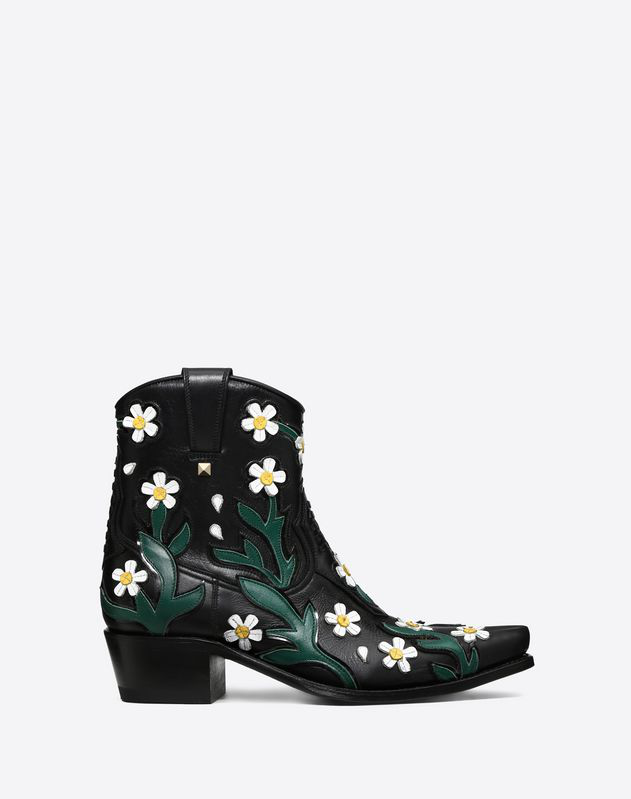 valentino flower boots