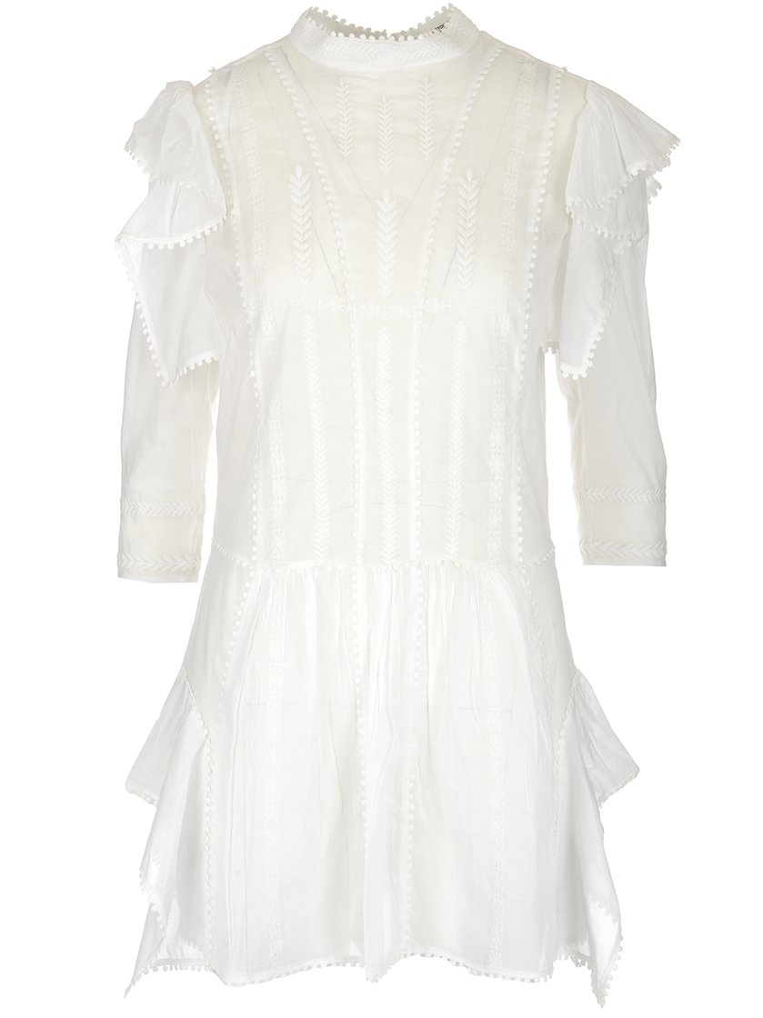 isabel marant white lace dress