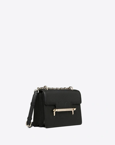 Shop Valentino Medium Vltn Uptown Shoulder Bag In Black