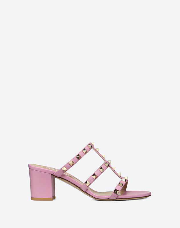 rockstud caged slide sandal