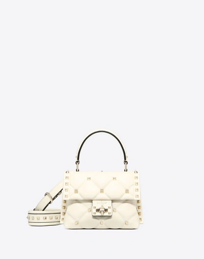 Valentino Garavani Mini Candystud Nappa Handbag In Light Ivory | ModeSens