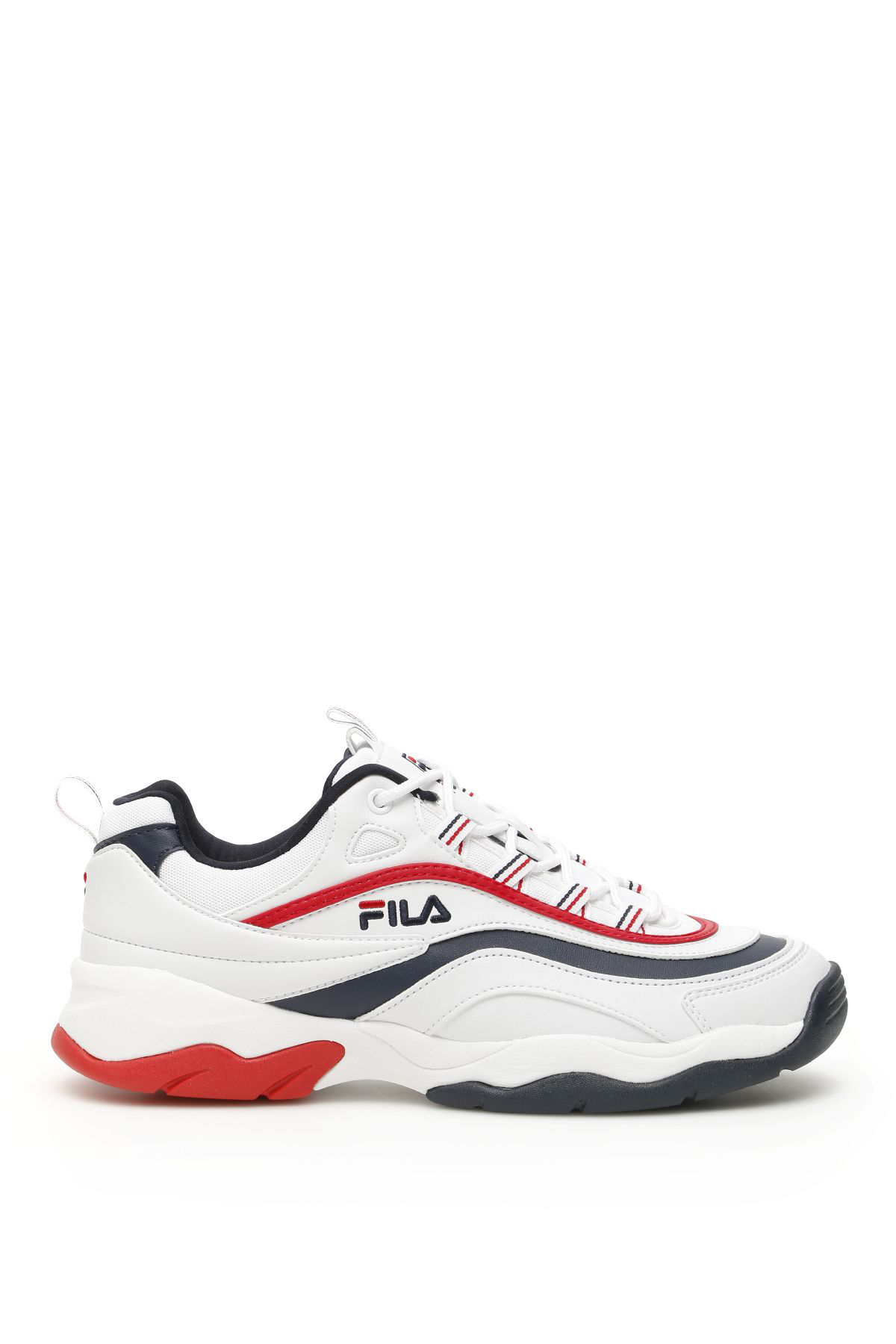 Fila Ray Low Sneakers In White Navy Red|bianco | ModeSens