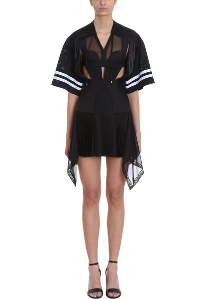 Shop Alexander Wang Athletic Hybrid Dress In Black