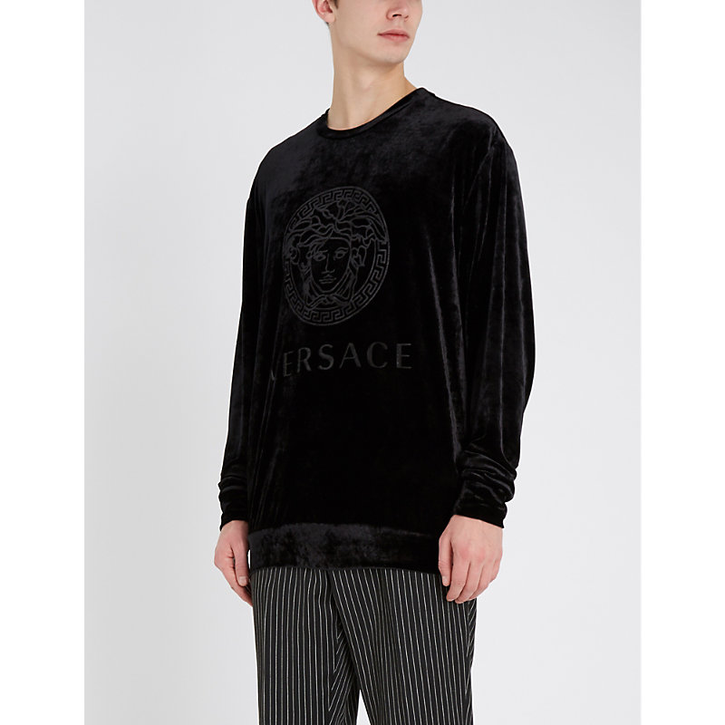 versace velvet sweatshirt